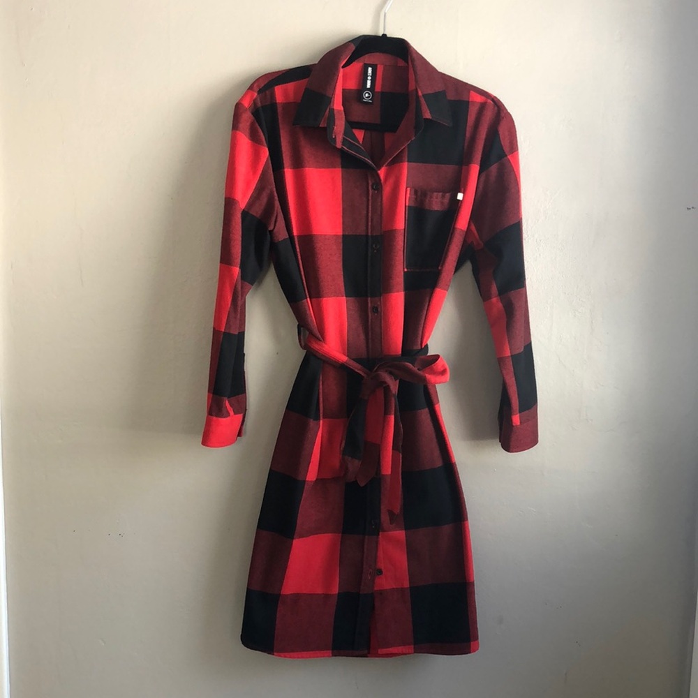 Agnes & Dora Buffalo Plaid Dress
